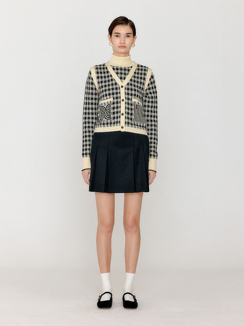 EENK EENK Knitwear Vest - Black/Ivory