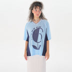JUNEJUNE SPACE Uniform Boxy T-shirts_Light Blue