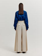 EENK EENK XLEAT Pleated Wide Pants - Ivory