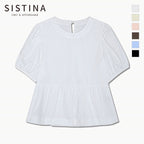 SISTINA Cotton puff sleeve blouse_AWWBLQ21010
