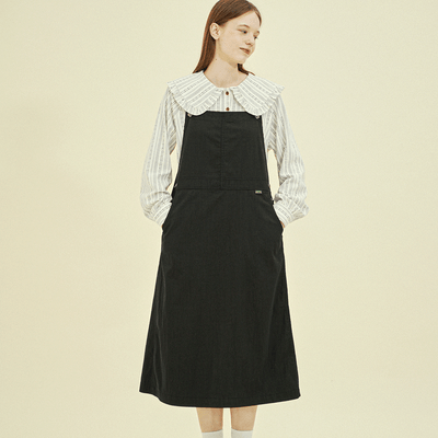 CHIQUITA Overall Skirt Denim Black