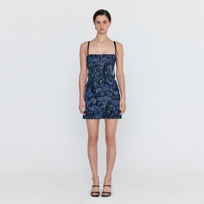 WEBRIA Bustier Mini Dress - Purple Multi