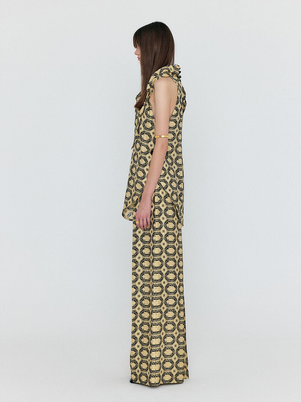 EENK EENK WENEZ Wide Pants - Beige Multi