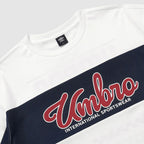 UMBRO Color block overfit mesh long sleeve t-shirt (cover-up) white (UQ321CRL72)