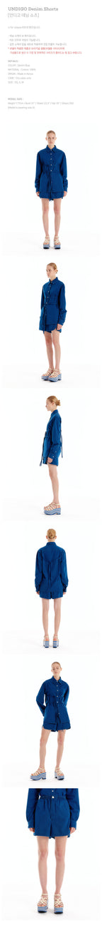 EENK EENK Denim Shorts - Denim Blue