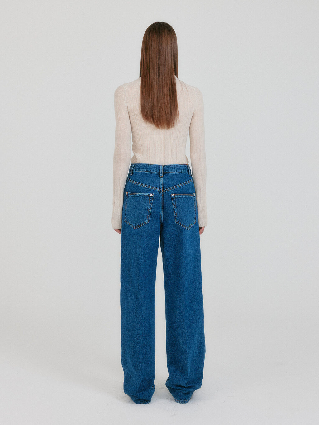 EENK ZIAH High Neck Knit Top - Ivory