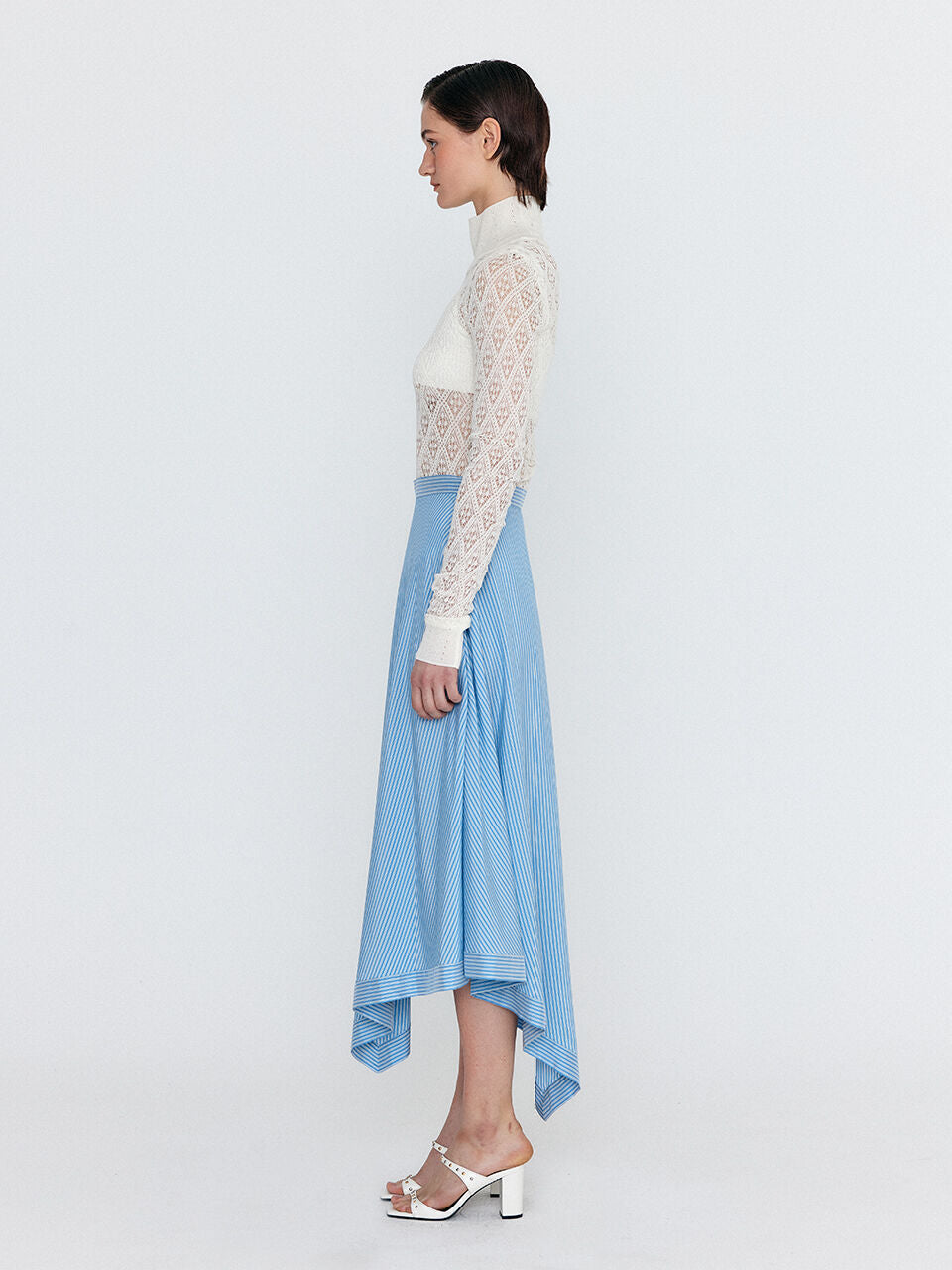 EENK EENK WOLIKA Skirt - Skyblue Stripe