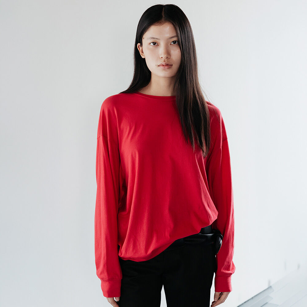 RRACE Light Cotton Sweatshirt_Red