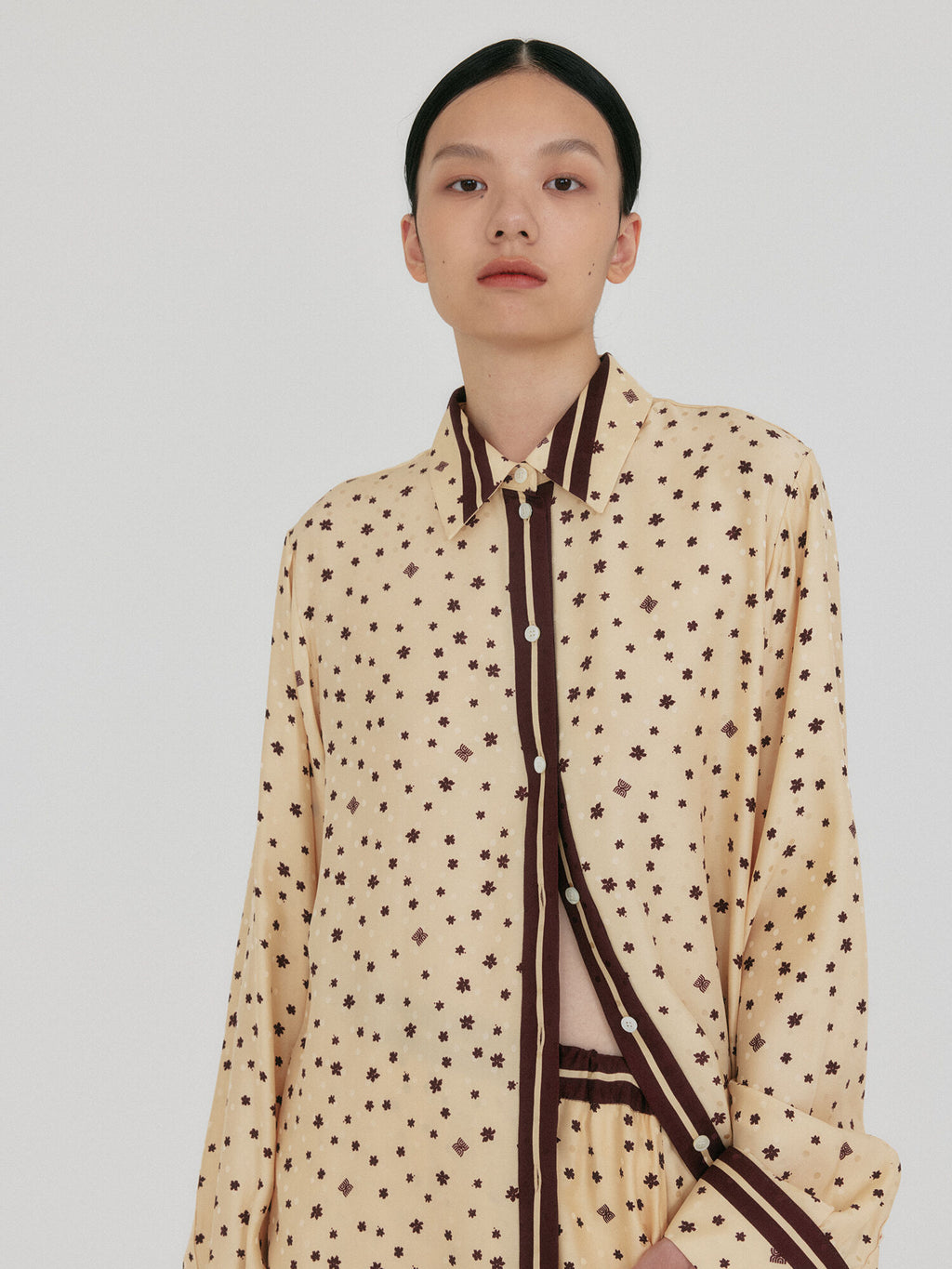 EENK ZIAN Contrast Shirts - Beige