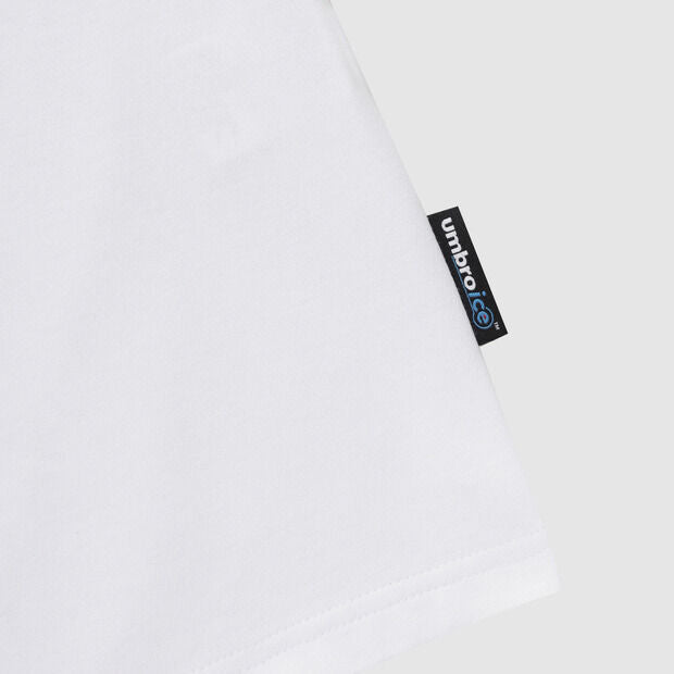 UMBRO Ice Cotton Duralon Cooling Chillout Short Sleeve T-Shirt White (UQ221CRS65)