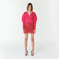 YCH OFF-SHOULDER CARDIGAN PINK (F23KT803PK)