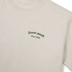 SNOWPEAK APPAREL Aerocool Women's Color Semi Crop Short Sleeve T-Shirt Light Beige (S24MWFTS78)