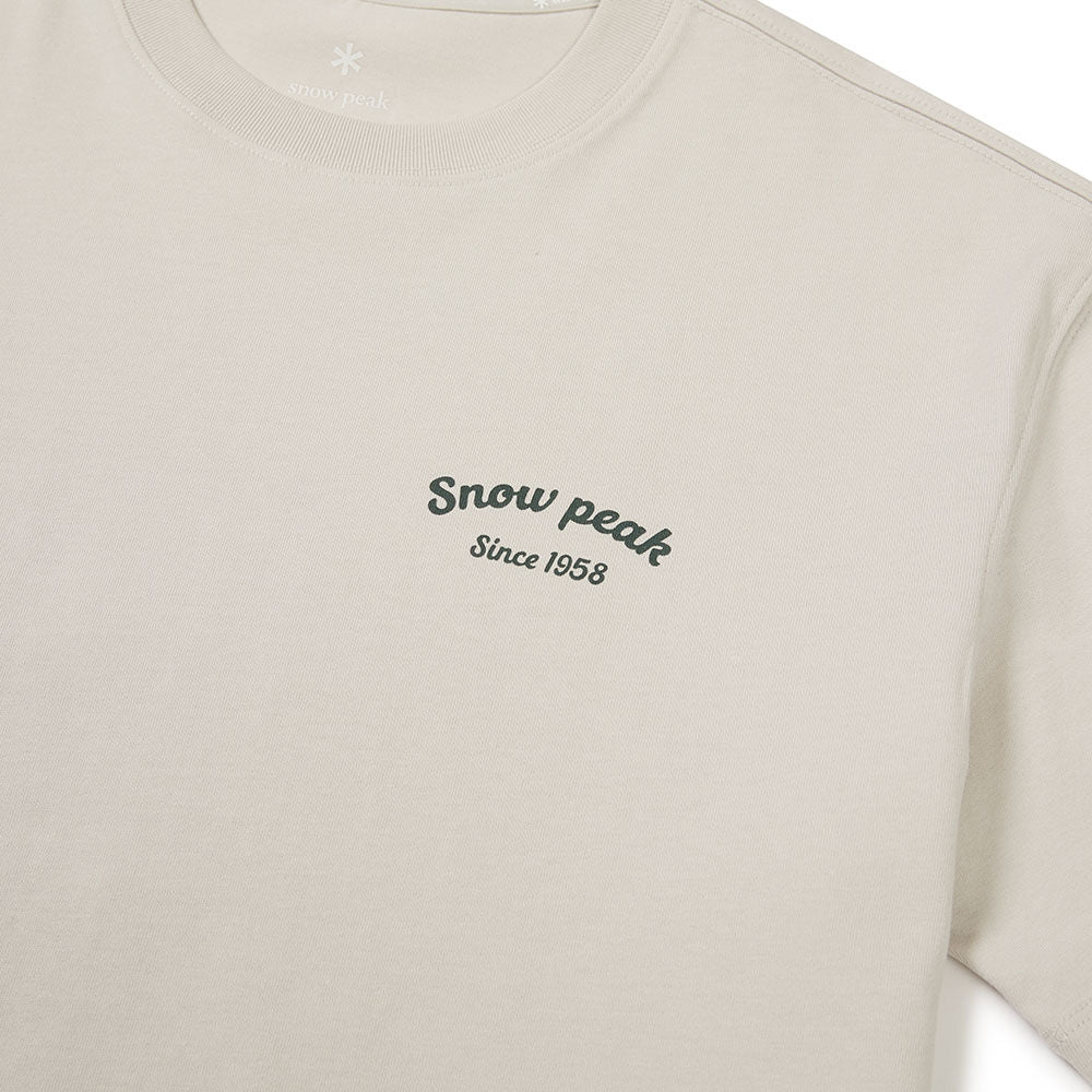 SNOWPEAK APPAREL Aerocool Women's Color Semi Crop Short Sleeve T-Shirt Light Beige (S24MWFTS78)
