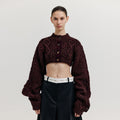 EENK EENK XILI Cable Knit Crop Cardigan - Brown