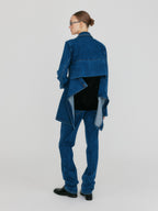 EENK ZUY Denim Utility Jacket - Blue