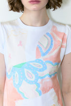 SINOON Big Pony Toy Puff T-Shirt (White)