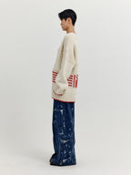 EENK EENK XANTHE Jacquard Knit Pullover - Ivory