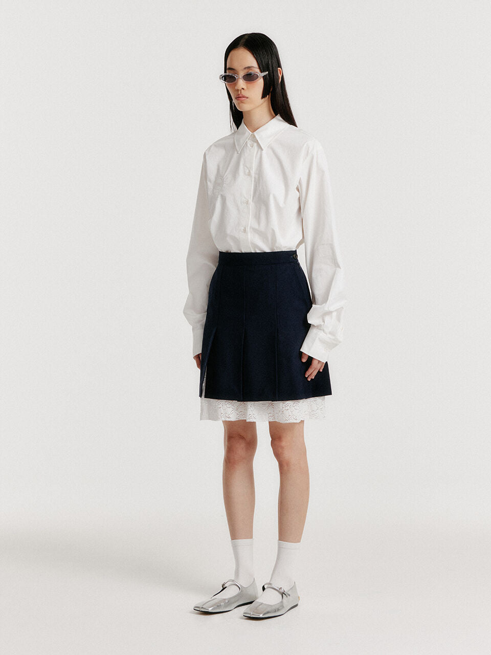 EENK [Kim Na-young wearing] YOM Long Sleeve Shirt - White