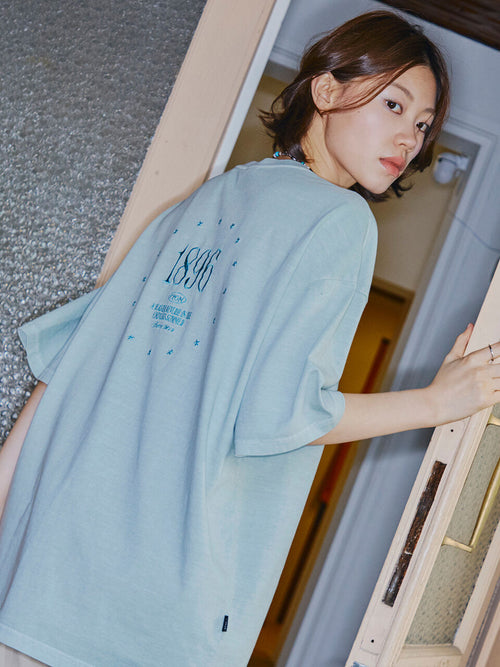 CPGN 1896 Star Pigment Short Sleeve T-Shirt Ash Mint