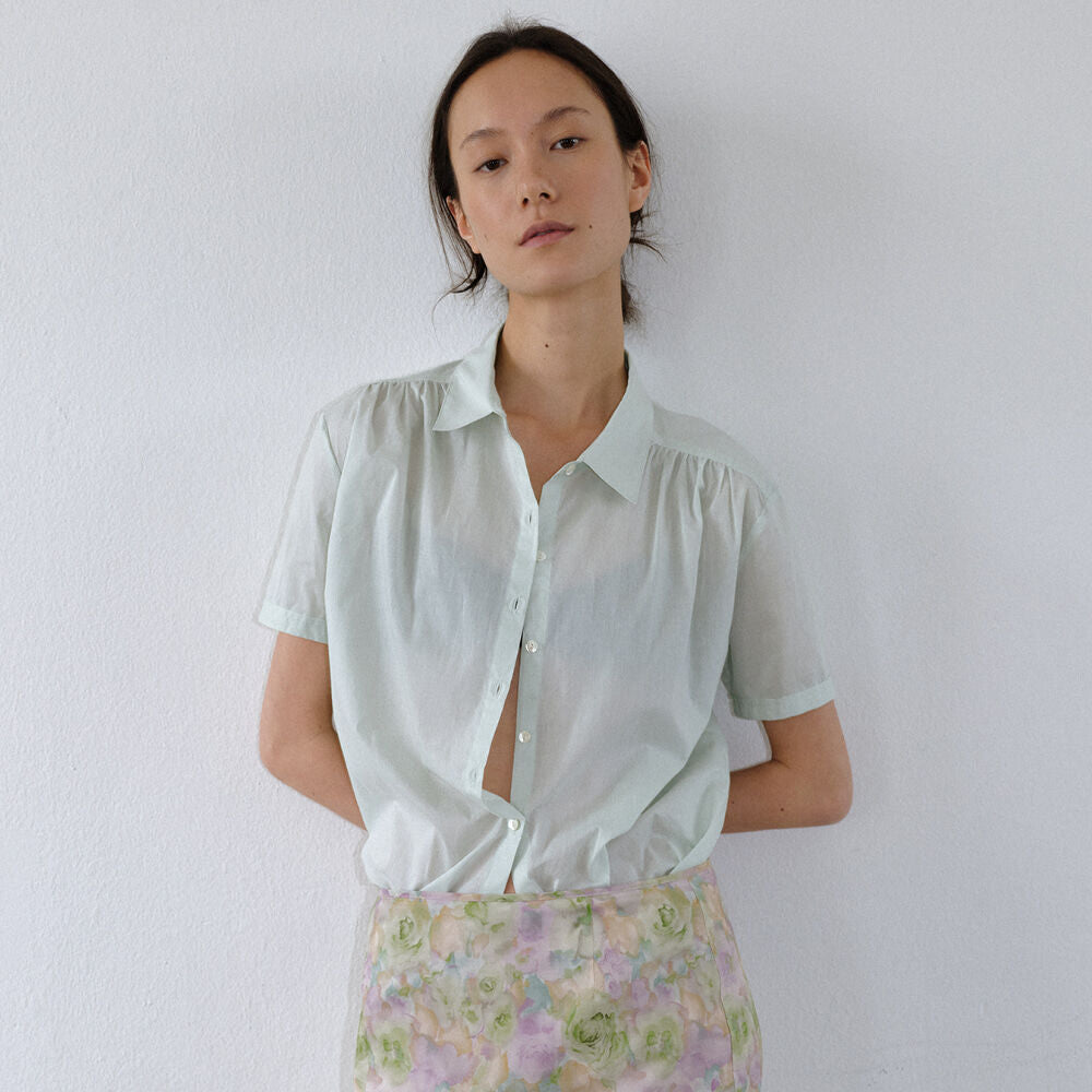 SIENNE Matin Blouse (Pale Green)