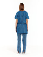 EENK EENK Transformative Denim Top - Denim Blue