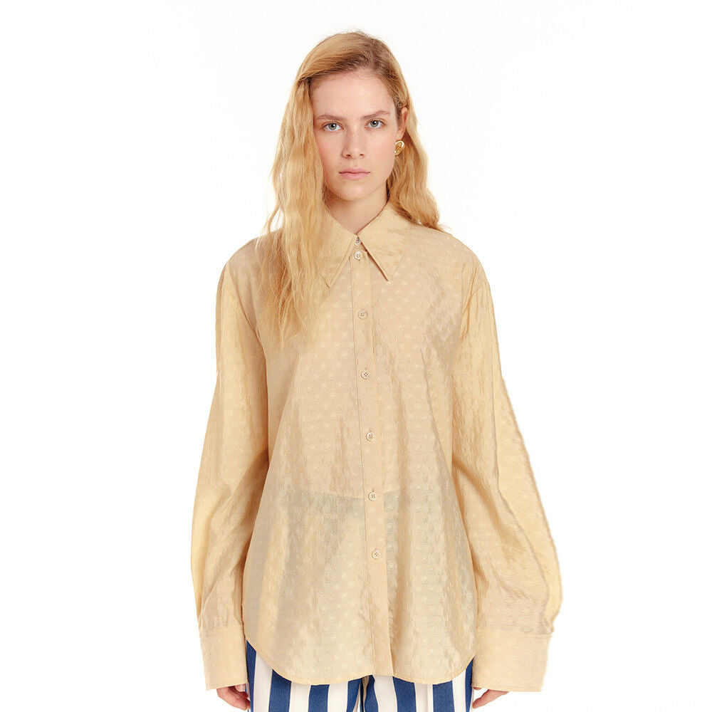EENK EENK Shirt Textured Silk - Beige