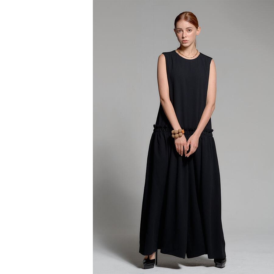 SOMETHING GOOD SHIRRING JUMP SUIT