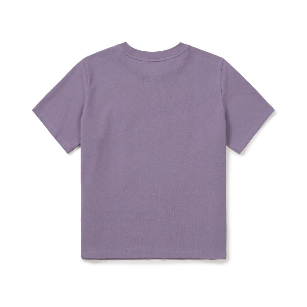 SNOWPEAK APPAREL Sorona Women's Semi-Cropped Short Sleeve T-Shirt Purple (S26MWFTS05)
