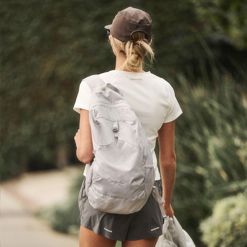 OUTDOOR VOICES [Earth Wear](W)Technol-OV DRY FLEX SLIM TEE (WHITE)
