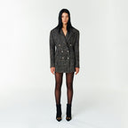 YCH CUT OUT-BACK TAILORED JACKET BLACK (F23JK112BK)