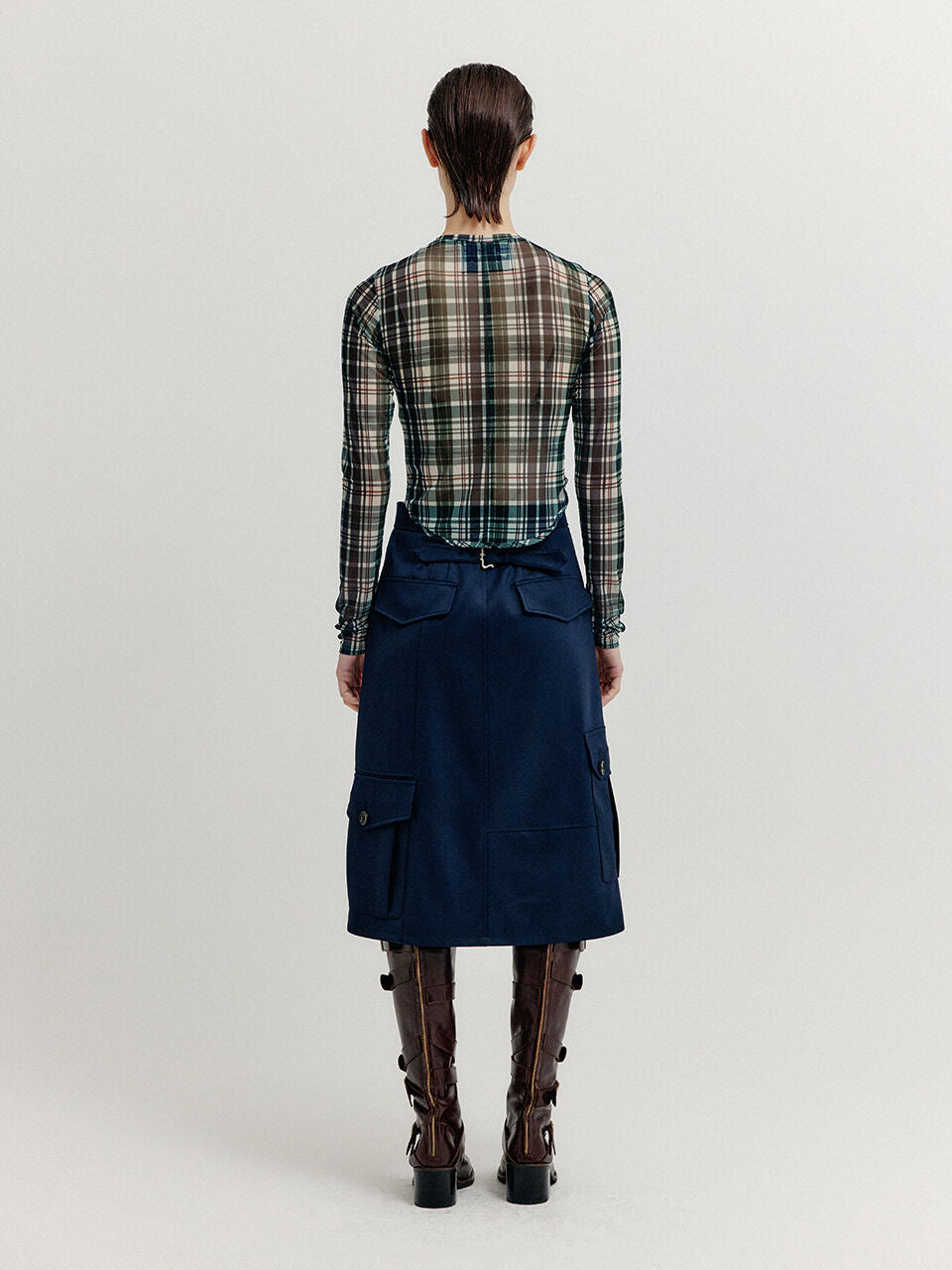 EENK EENK Cargo Wrap Skirt - Navy