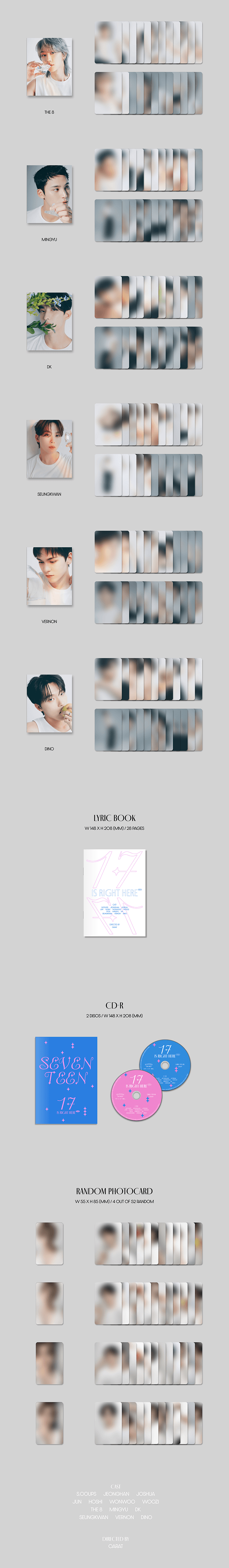SEVENTEEN BEST ALBUM '17 IS RIGHT HERE' -DEAR Ver. detail 3