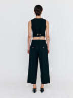 EENK WENA U-Neck Mini Vest - Black