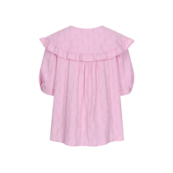 OLIVE DES OLIVE Ruffle collar embroidery blouse OW5XB4160