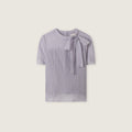 ROEM See-through ribbon tie blouse RMBLG26RT5