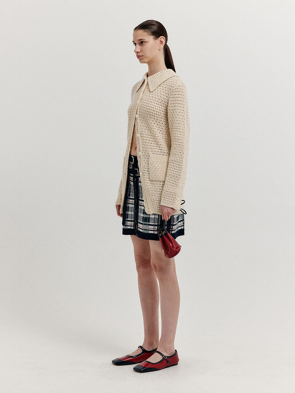 EENK XELTS Pocket Knit Shirt - Ivory