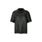 YCH TRIMMED SHEER BOUSE BLACK (F24BL3081BK)