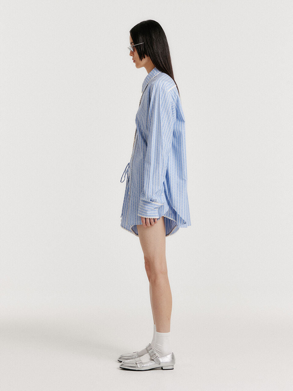 EENK [Wearing Son Dam-bi] YINDI Trunk Shorts - Sky Blue