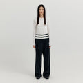 EENK EENK XICKY Waistband Layered Pants - Black