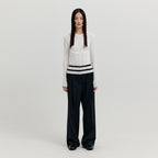 EENK EENK XICKY Waistband Layered Pants - Black
