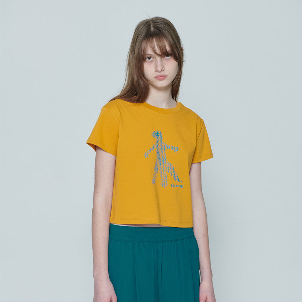 ENZO BLUES Dinosaur T-Shirt (Mustard)