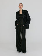 EENK ZILVINE Relaxed Stripe Pants - Black