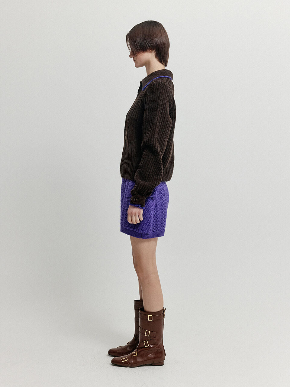 EENK XEAR Collared Knit - Brown