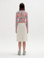 EENK EENK Floral-Print Mockneck Top - Pink Multi