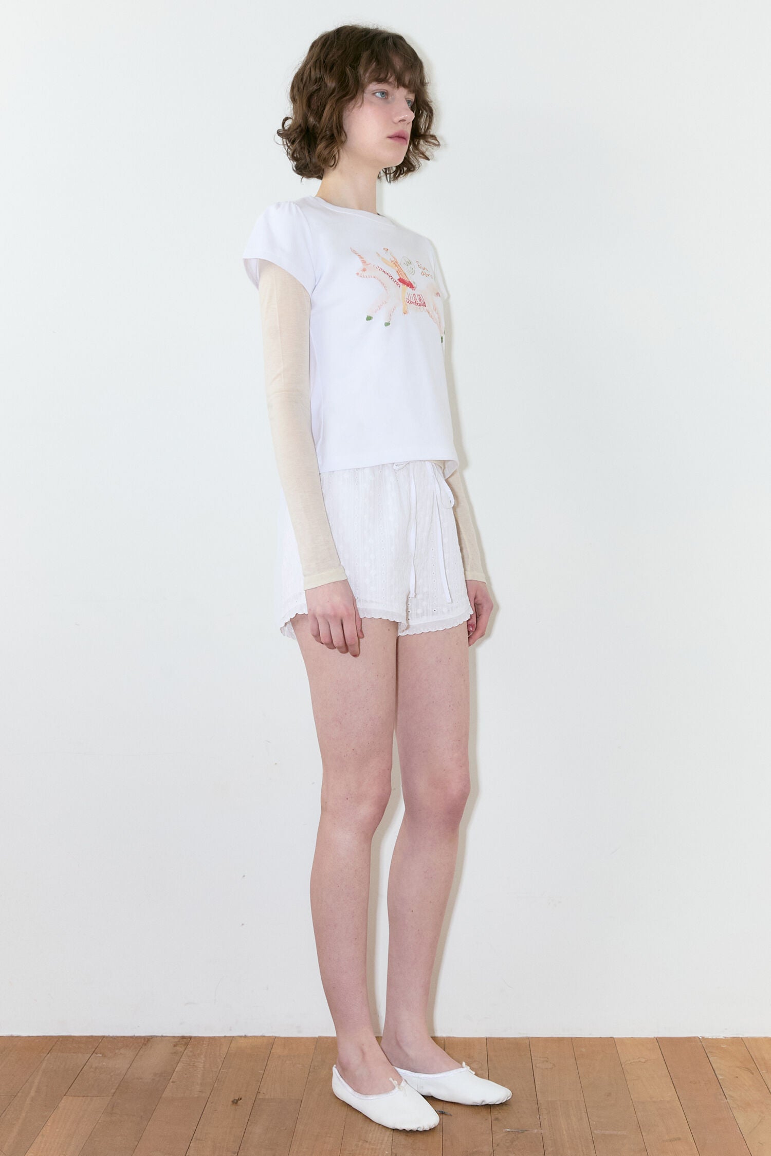 SINOON Unicorn Puff T-Shirt (White)