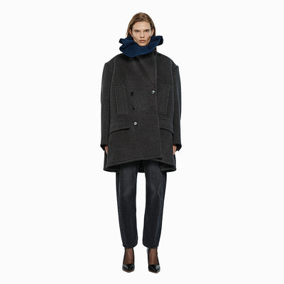 DOUBLE-BREASTED WOOL JACKET GREY (W24OT0051GY)
