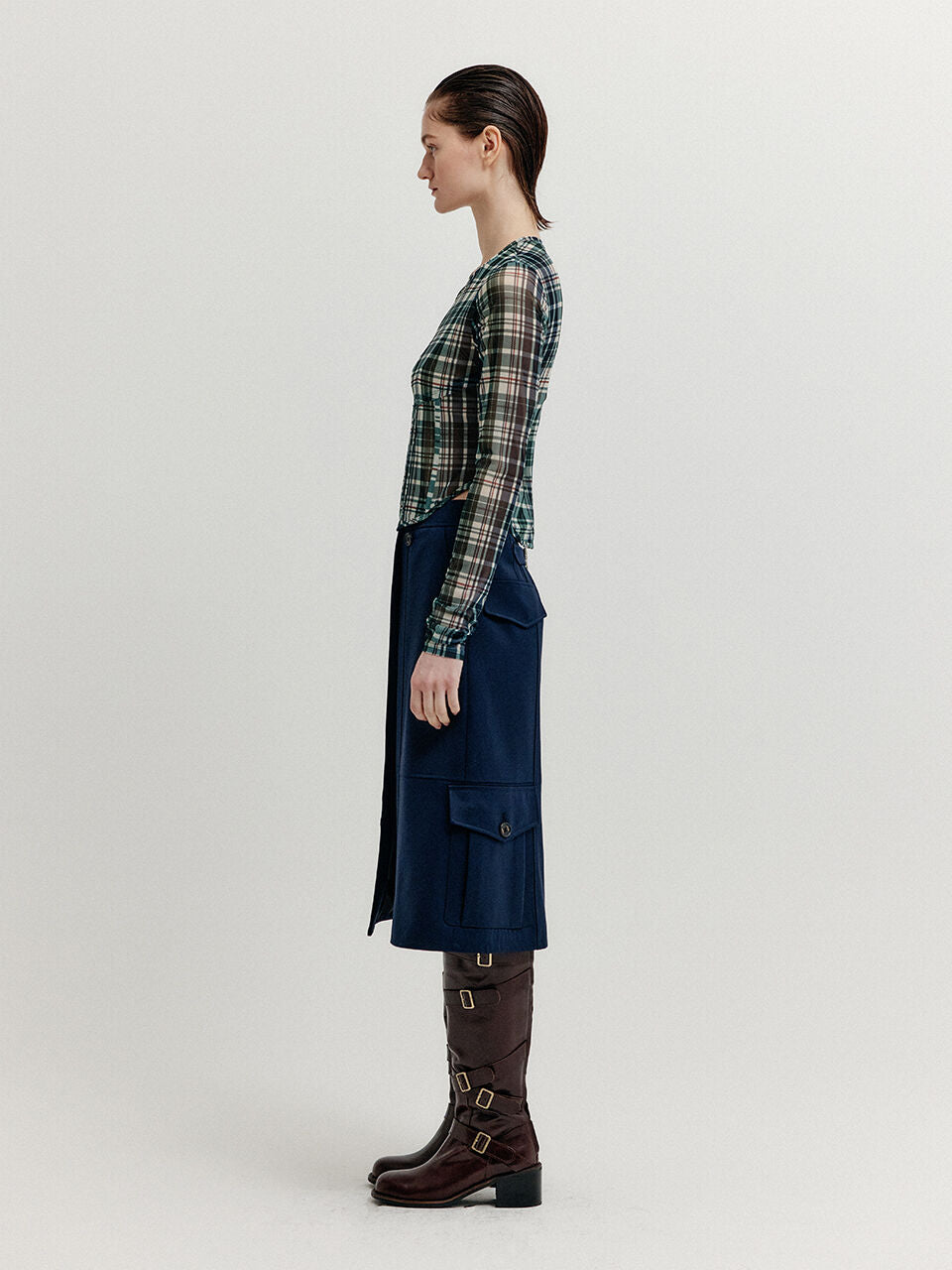 EENK EENK Cargo Wrap Skirt - Navy