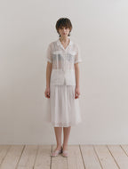 LOW TIDE SILKY HALF SLEEVE SHIRT [WHITE]