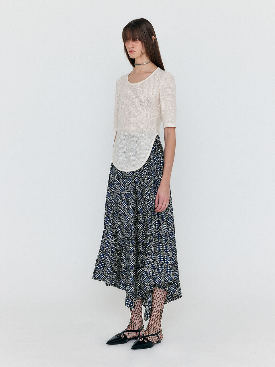 EENK EENK T-Shirt Open-Back - Ivory