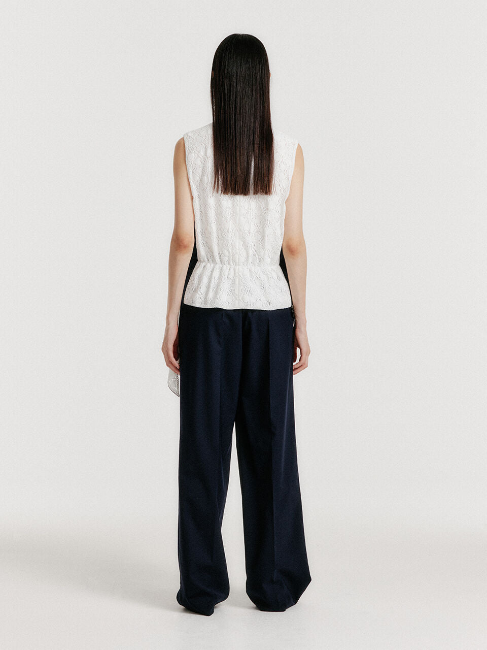 EENK YEDIA Scarfed Pants - Navy